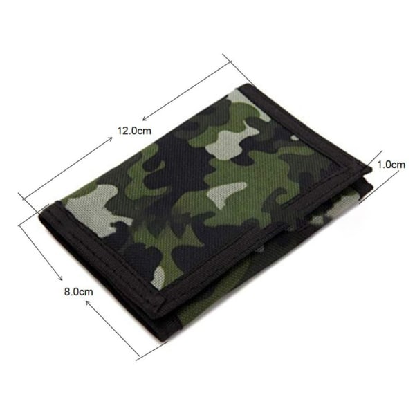Camouflage Slim Wallet reisemyntveske ARMY GREEN army green