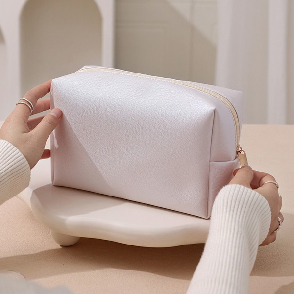 Make Up Taske Kosmetiktaske HVID L White L