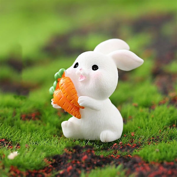 Miniatyyri kanin hahmo Sarjakuva pupu patsas 1 1 1