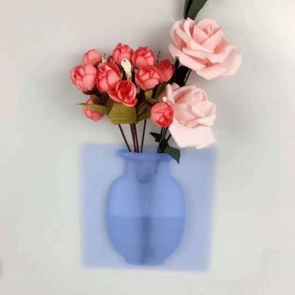 Silikon Blomvas Sticky Vas BLUE-A BLUE-A Blue-A