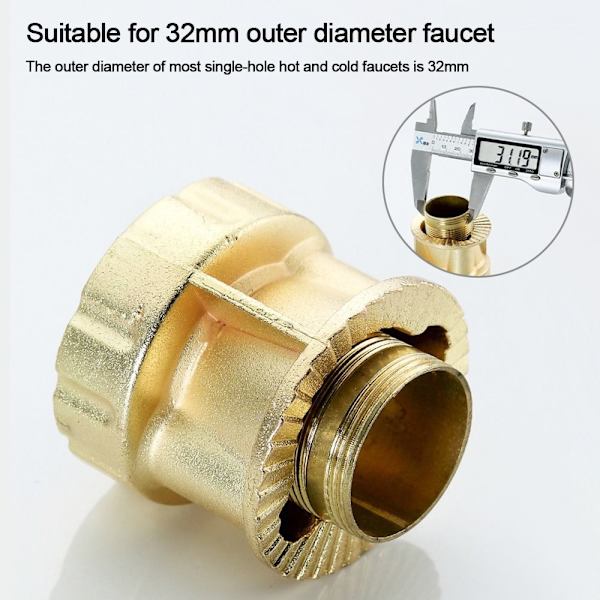 Fast bundmøtrik Vandhane Installation Fastener Tap Fast base