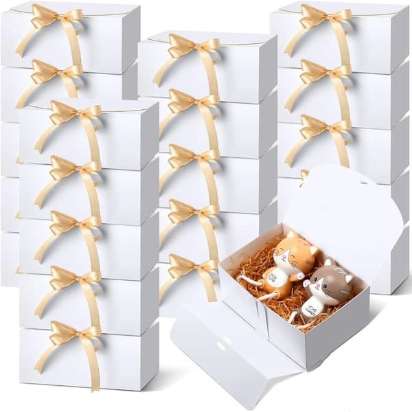 10 st Ramadan Presentaskar Rosett Party Presentask VIT 28CM*20CM*8CM white 28cm*20cm*8cm