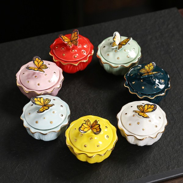 Butterfly Tea Jar keraamiset purkit 2 2 2