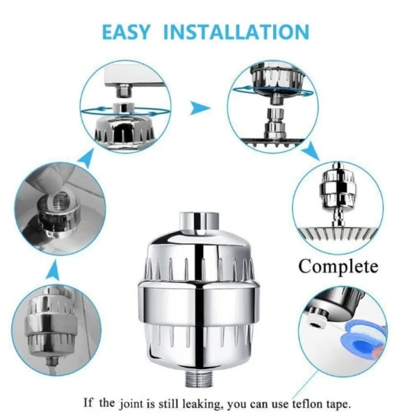 Dusjvannfilter Dusjvannrenser 1 MASKIN & 3 FILTER 1 Machine & 3 Filter