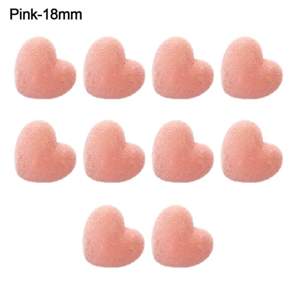 10 kpl Kolmion nenän turvaosat PINK 18MM Pink 18mm