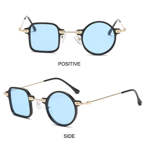 Firkantede runde solbriller Ocean Lens Shades LEOPARD-KLAR Leopard-Clear