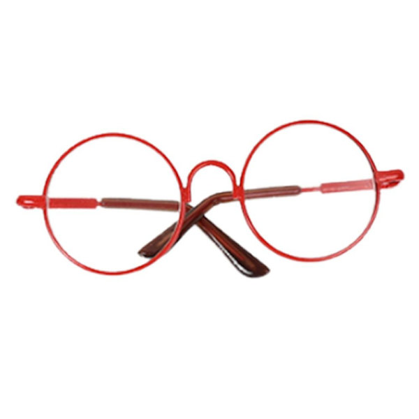 Dockglasögon Plysch docka glasögon RÖDA Red