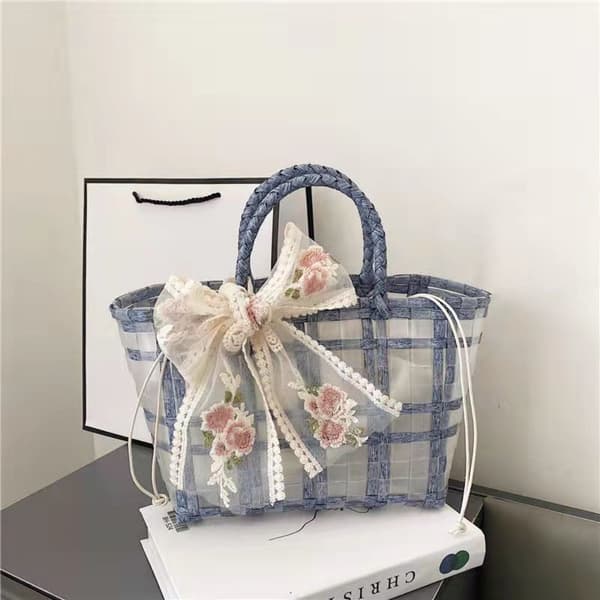 Presentpåse Tygväska BLÅ blue