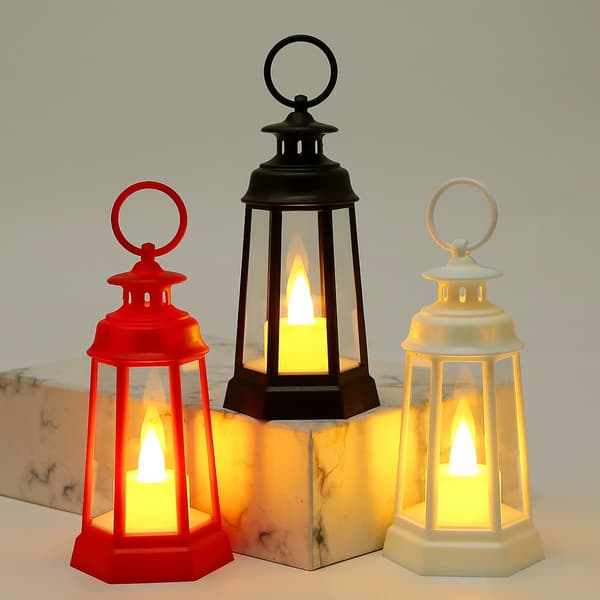 LED Lanterne Lys Lanterne SORT black