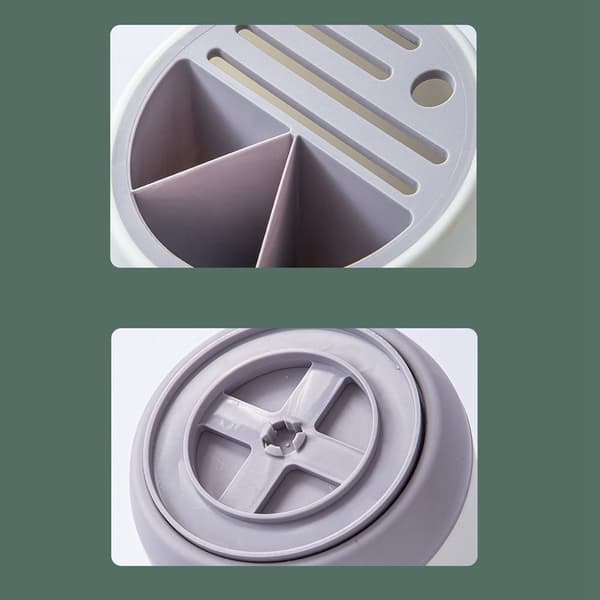 Oppbevaringsstativ Spisepinneholder HVIT&GRÅ White&Grey