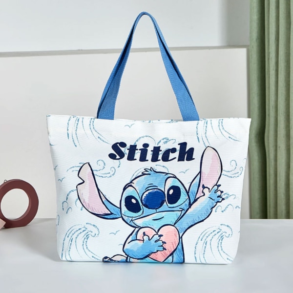Stitch Canvas Bag Indkøbstaske JORDBÆR BJØRN B JORDBÆR
