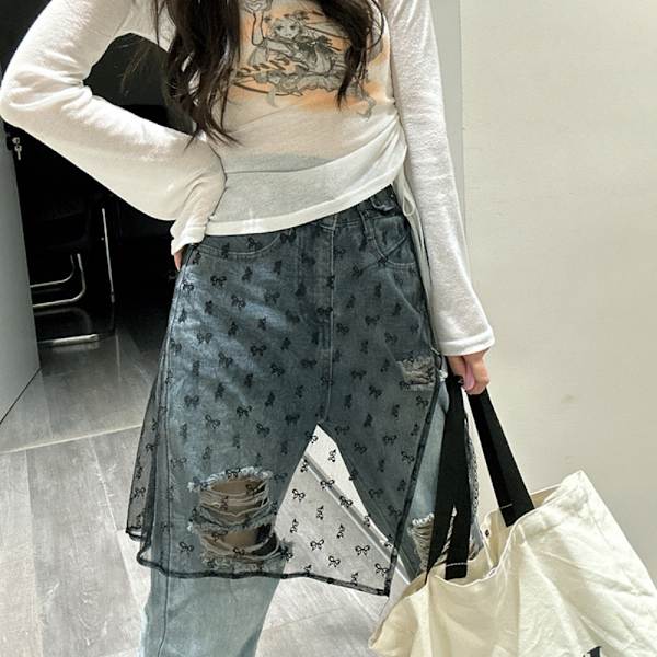 Harajuku Nederdel Lap Over Nederdele D D D