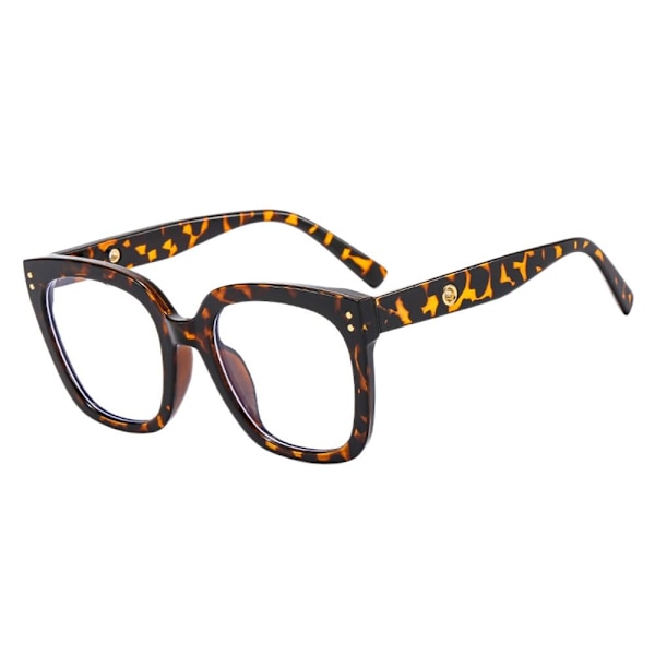 Anti-Blue Light Briller Firkantede Briller LEOPARD PRINT Leopard print