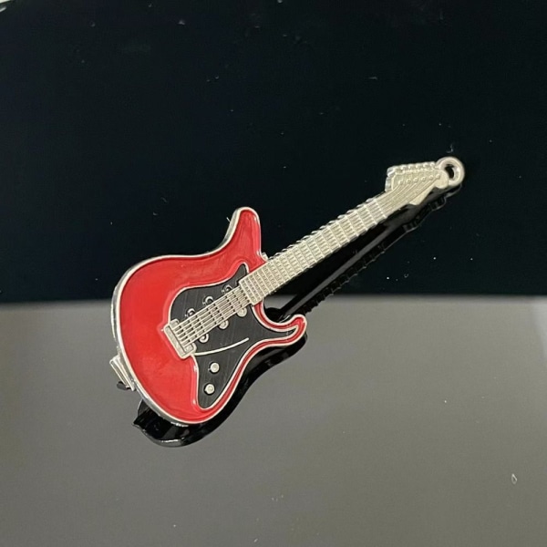 Gitarr Metall Hårnålar Y2k Hårklämma RÖD red