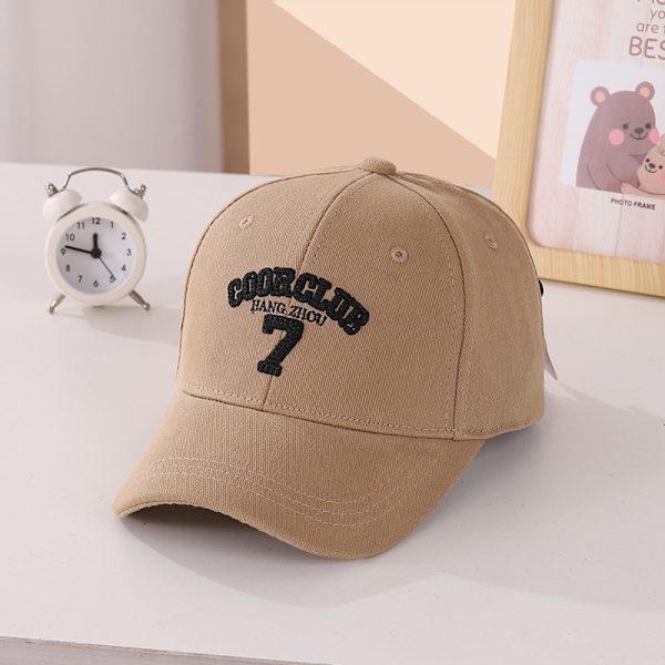 Børn Baseball Hat Minimalistisk Broderet Hat SORT Black