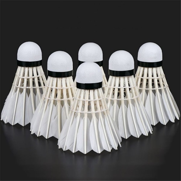 3/6/12 stk badminton fjerbold badmintonbolde 6 stk 6 stk 6Pcs