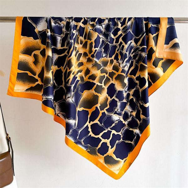 Strandsjal 90x90cm Sidenscarf 4 4 4