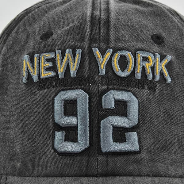 Bokstavsbroderade basebollkepsar Snapback-hattar NAVY navy