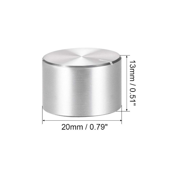 Potentiometerknopp räfflade skaft 5 STK 5 STK 5pcs
