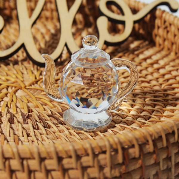 Krystall tekanne Ornament hjemmedekorasjon og tilbehør tekanne