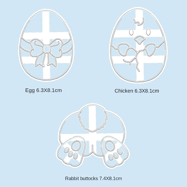 Cookie Cutters Cookie Stamp BUNNY EGG BUNNY EGG Bunny Egg