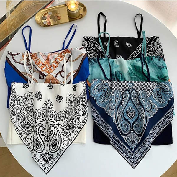Camisole Trekant tørklæde HVID White