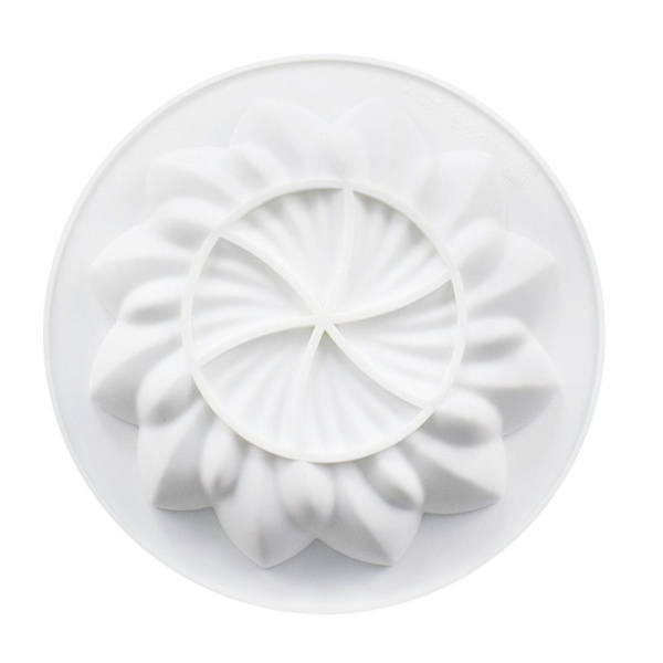 3D Rund Blomster Pagoda Silikone Kageform Mousse Forme