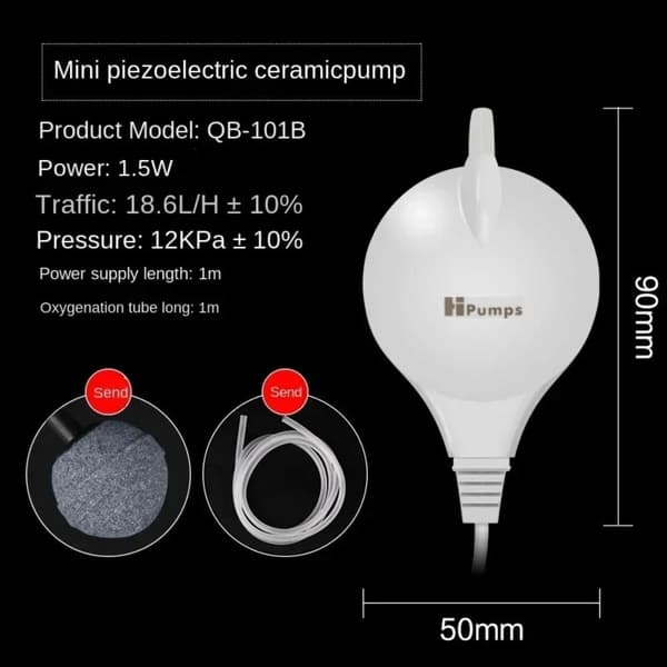Akvarium Luftpump Luftkompressor Syre Luftpump EU plug