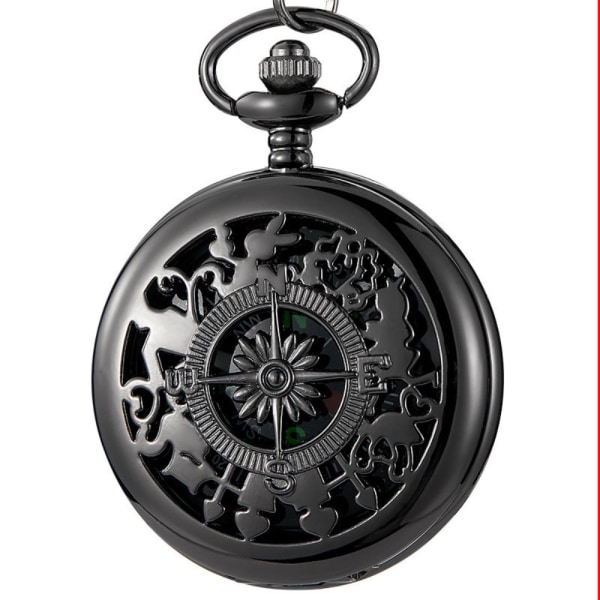Kompassi watch arabialaiset numerot Quartz watch HOPEAA silver