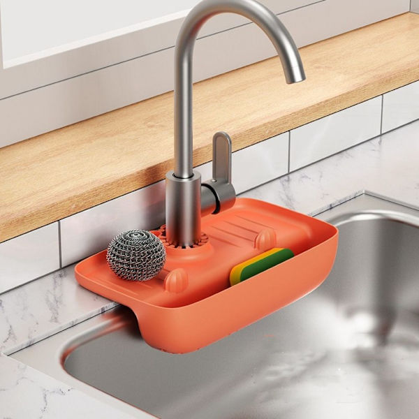 Kran Dräneringsställ Dränering Förvaringsställ ORANGE orange
