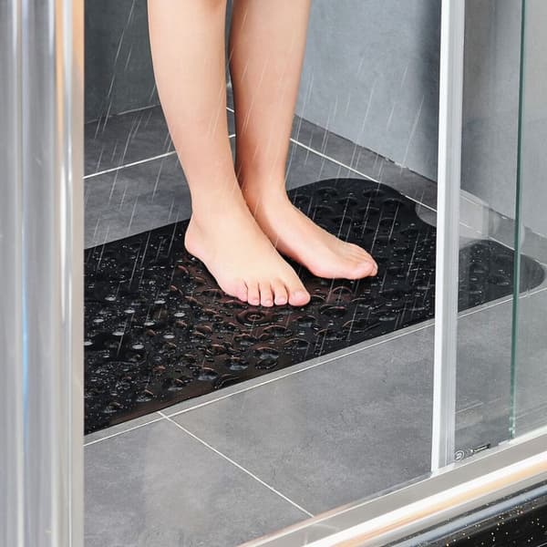 Badekarmatte Dusjmatte SVART black