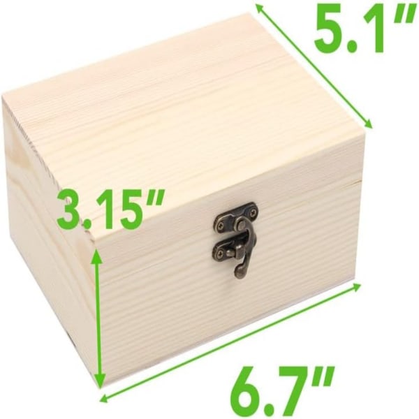 Case Lahjapaketointi puinen laatikko Visuaalinen säilytyspuinen laatikko