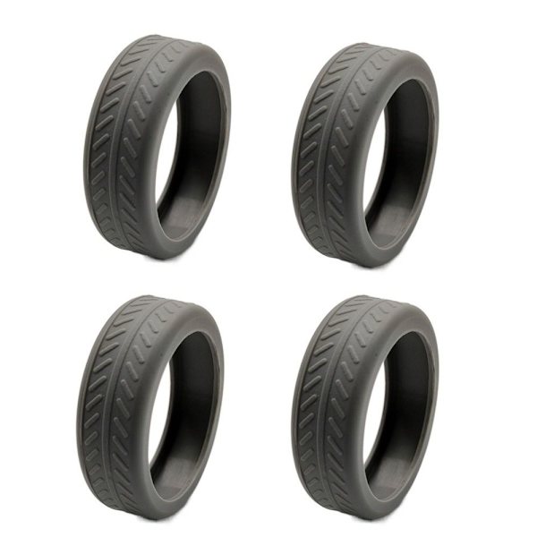 4/8 kpl matkatavaroiden pyörät Protector matkatavaroiden pyörän kengät grey 4pcs-4pcs