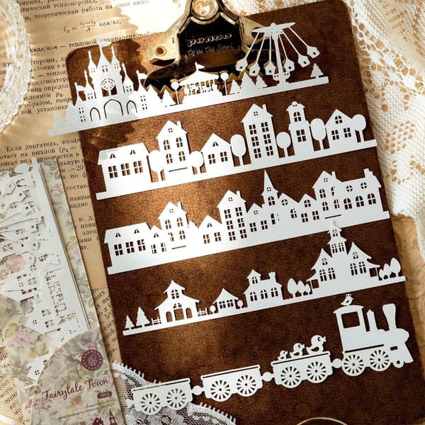 Scrapbooktillbehör Junk Journal Kit Decoupagepapper