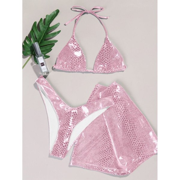 Bikinisett med badetøy PINK L Pink L