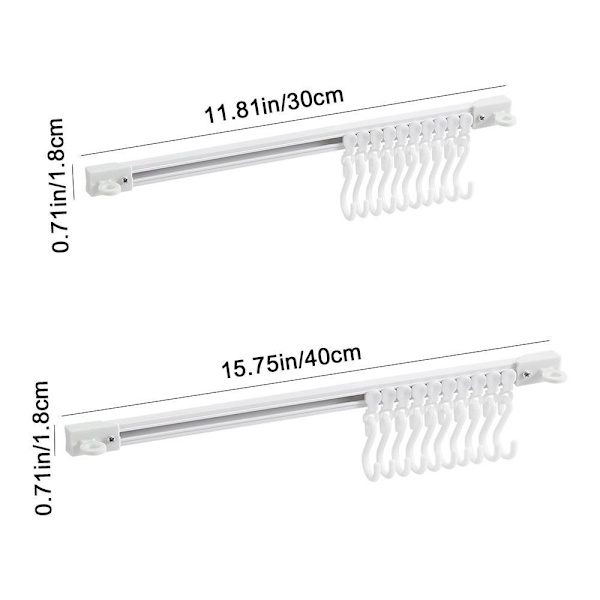 Telaketjukoukut Itsekiinnittyvä kaappikoukku 30cm 30cm