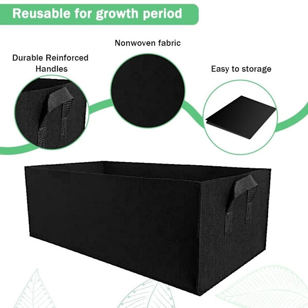 Haveplantepose Grow Bag 60X30X20CM 60x30x20cm