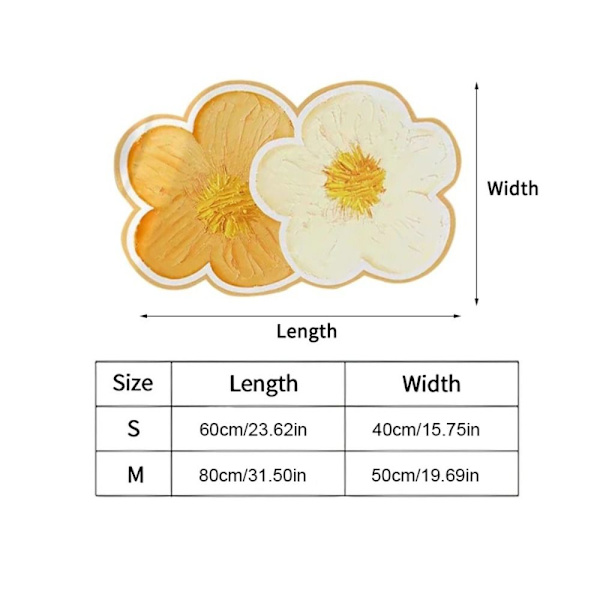 Blomsterteppe Kjøkken Tørkematte M04 04 M04