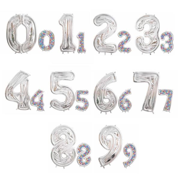 Talballonramme Stativ Display 3 3 3