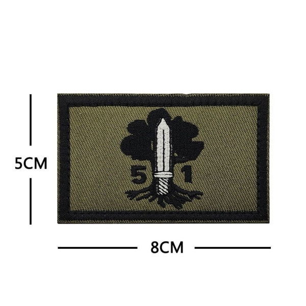 Army Rank Patch Broderi Label 4 4 4