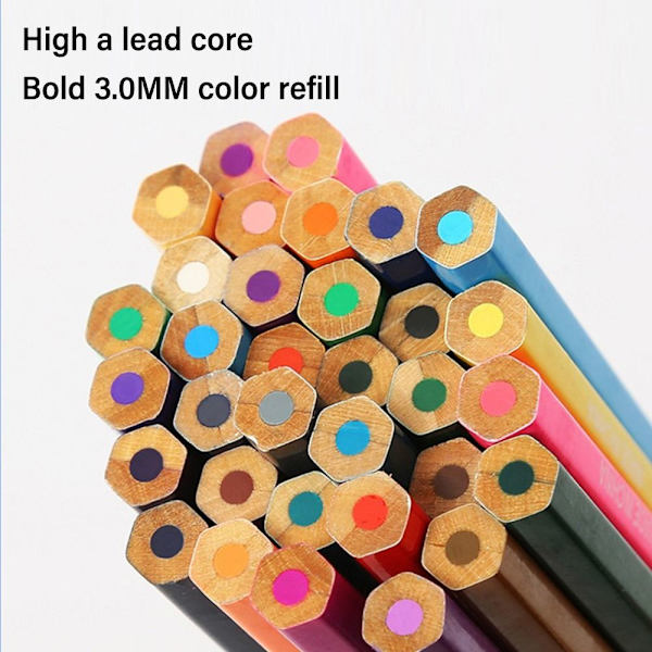 Fet fargeblyant Farge blybørste 72FARGER 72FARGER 72Colors