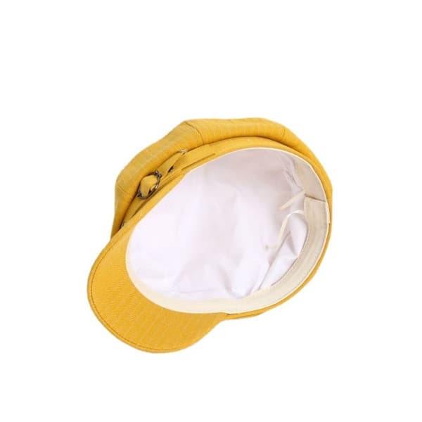 Dam Basker Mössa Plisserad Åttkantig Hatt VIT white
