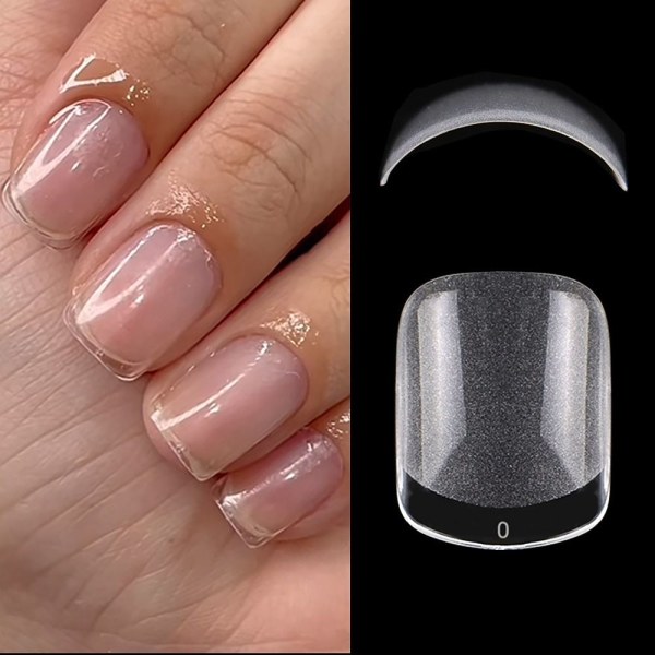 240stk/eske falske negler tips Gelly negle tips FIRKANTIG FORM FIRKANT SQUARE SHAPE