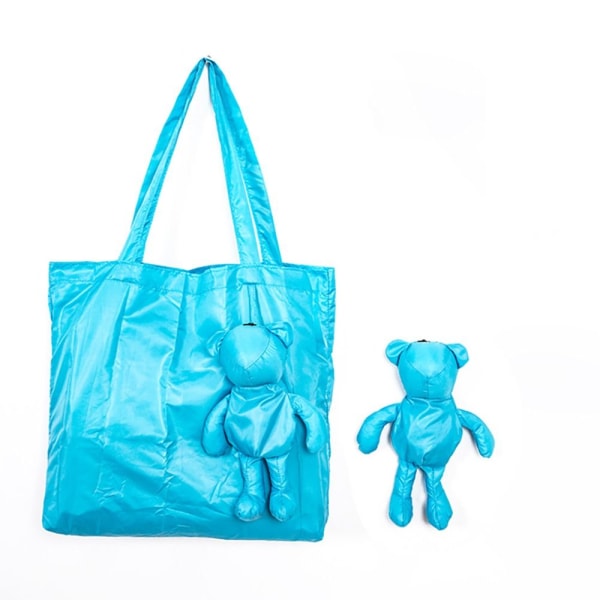 Cartoon Bear Shopping Bag Mulepose BLÅ blue