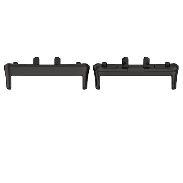 2 st Remadapter Klockbandskontakt SVART A A Black A-A