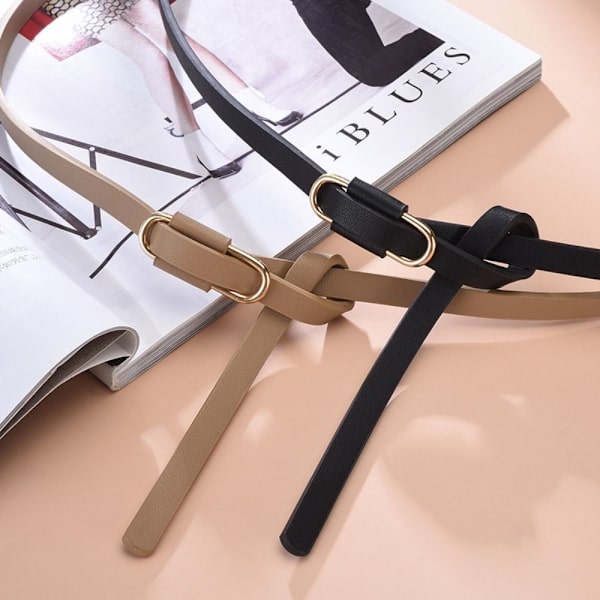 Enkelt tunt spänne bälte Jeans bälte KHAKI khaki