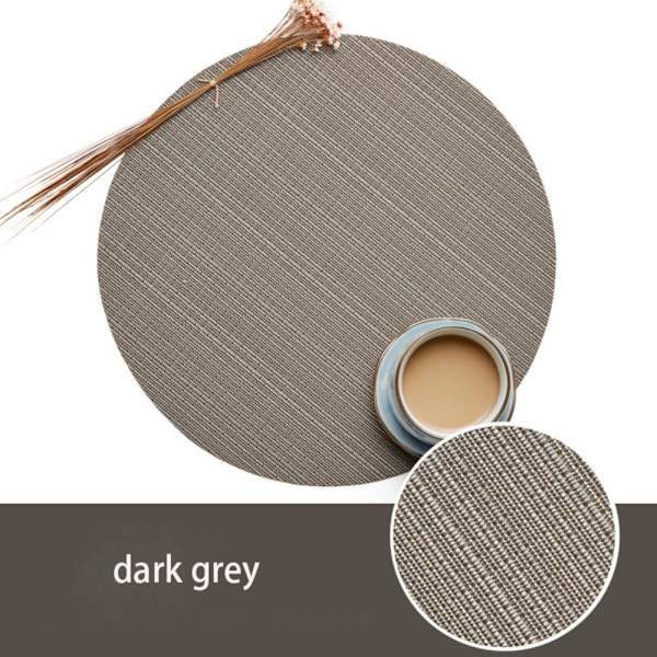 Drink Coaster Dinner -pöytämatot TUMMANHARMAA dark grey