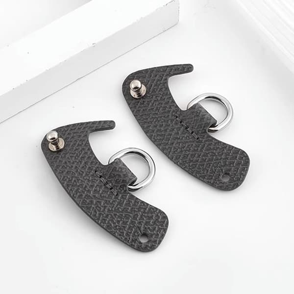 Äkta läderrem omvandlingsspänne GRÅ SILVERSPÄNNE Grey Silver Buckle