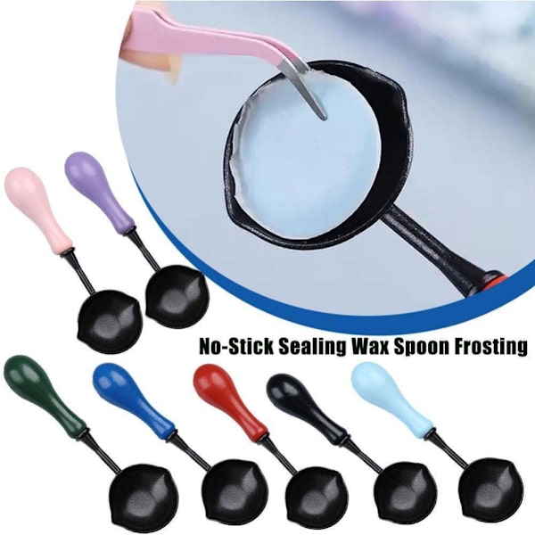 Tätningsvaxsked Non-Stick-skedar RÖD Red