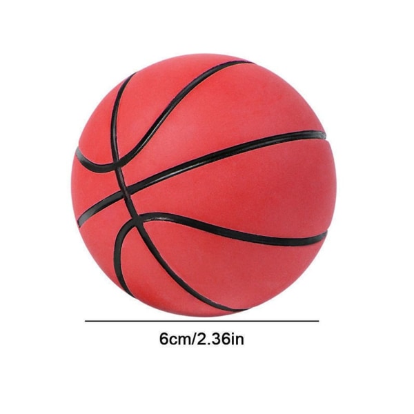 Liten Basketball Mini Gummi Basketball GUL Yellow